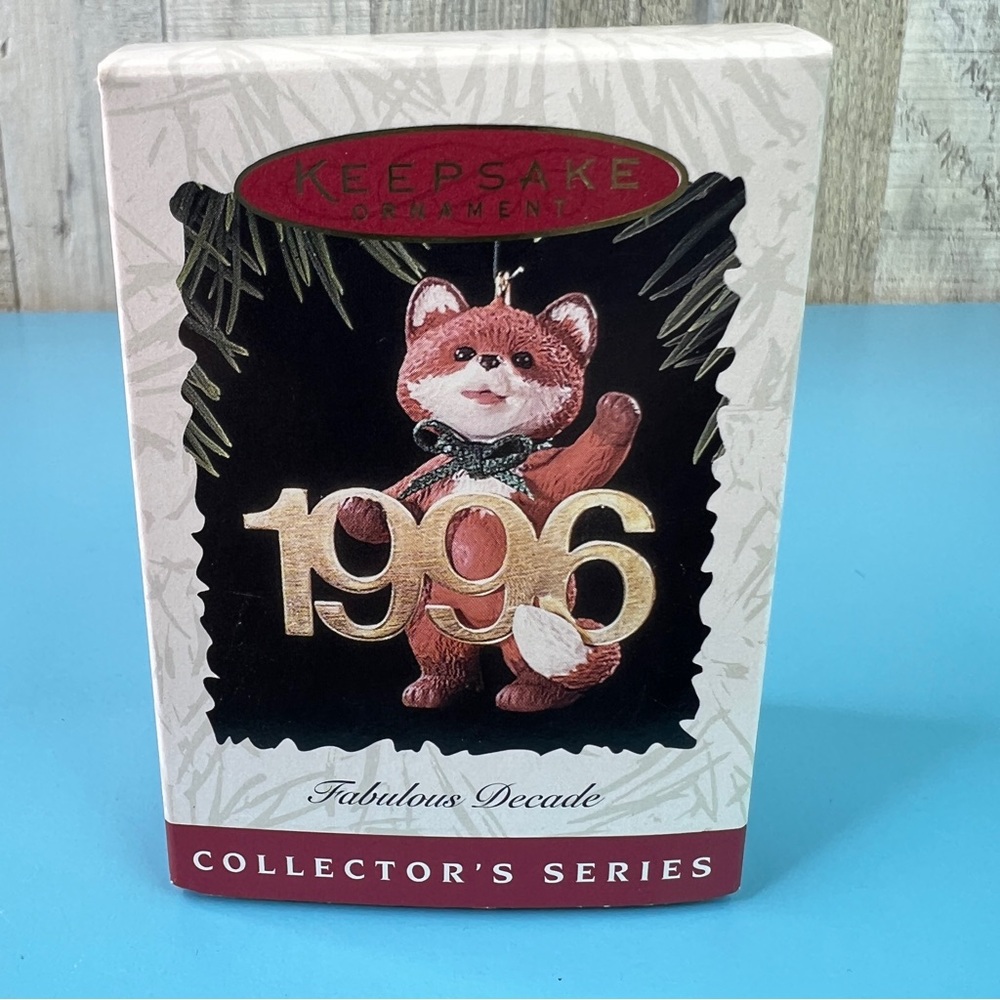 Hallmark Keepsake Ornaments Fabulous Decade Handcrafted & Dated 1996 And Brass